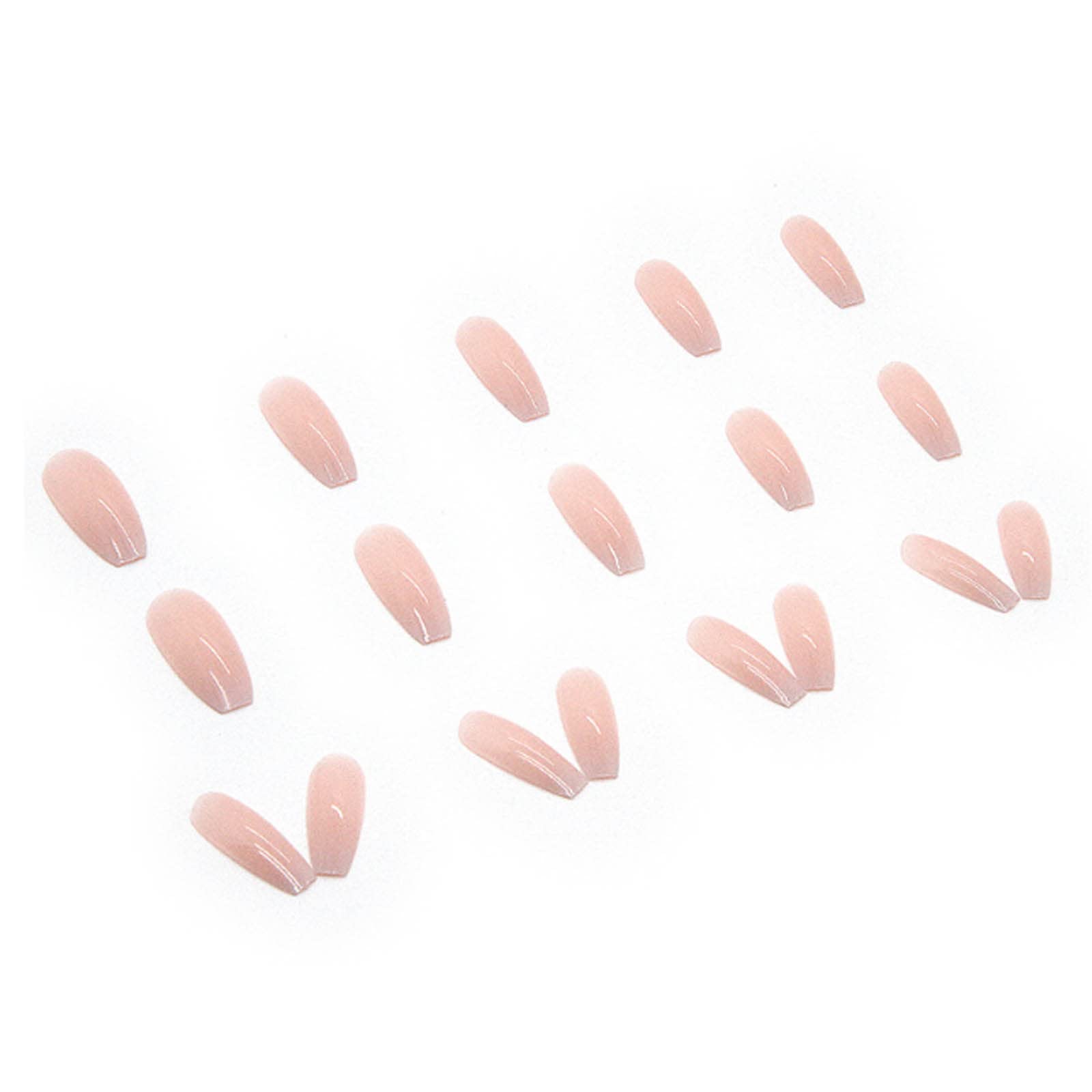Full cover square artificial nails kit 24 pieces