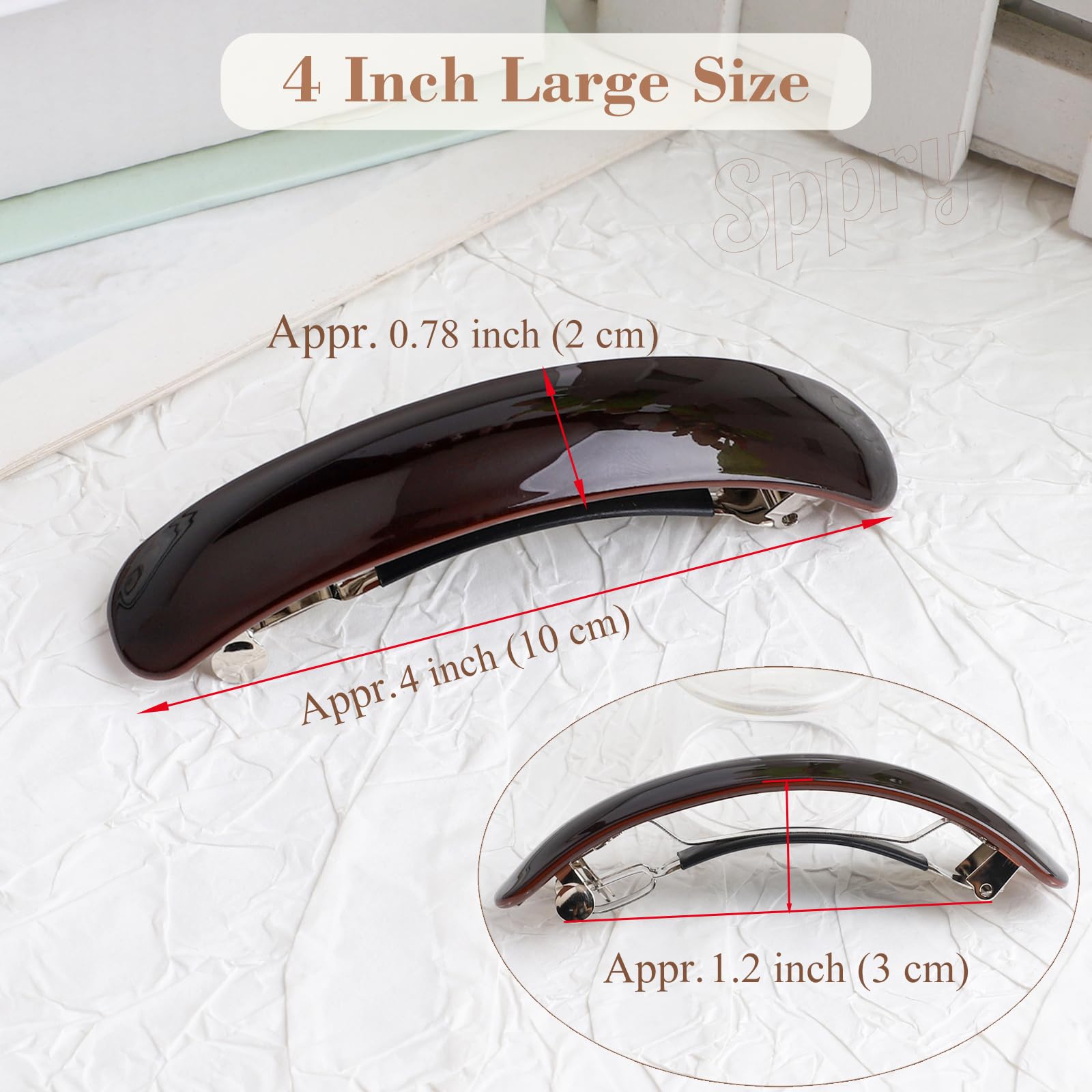 REDYY adjustable hair barrette for women showcasing the removable inner bar for thick hair customization