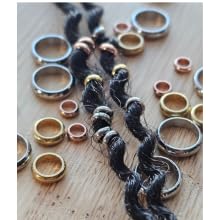 Premium five millimeter dreadlock hair accessories in an organized set