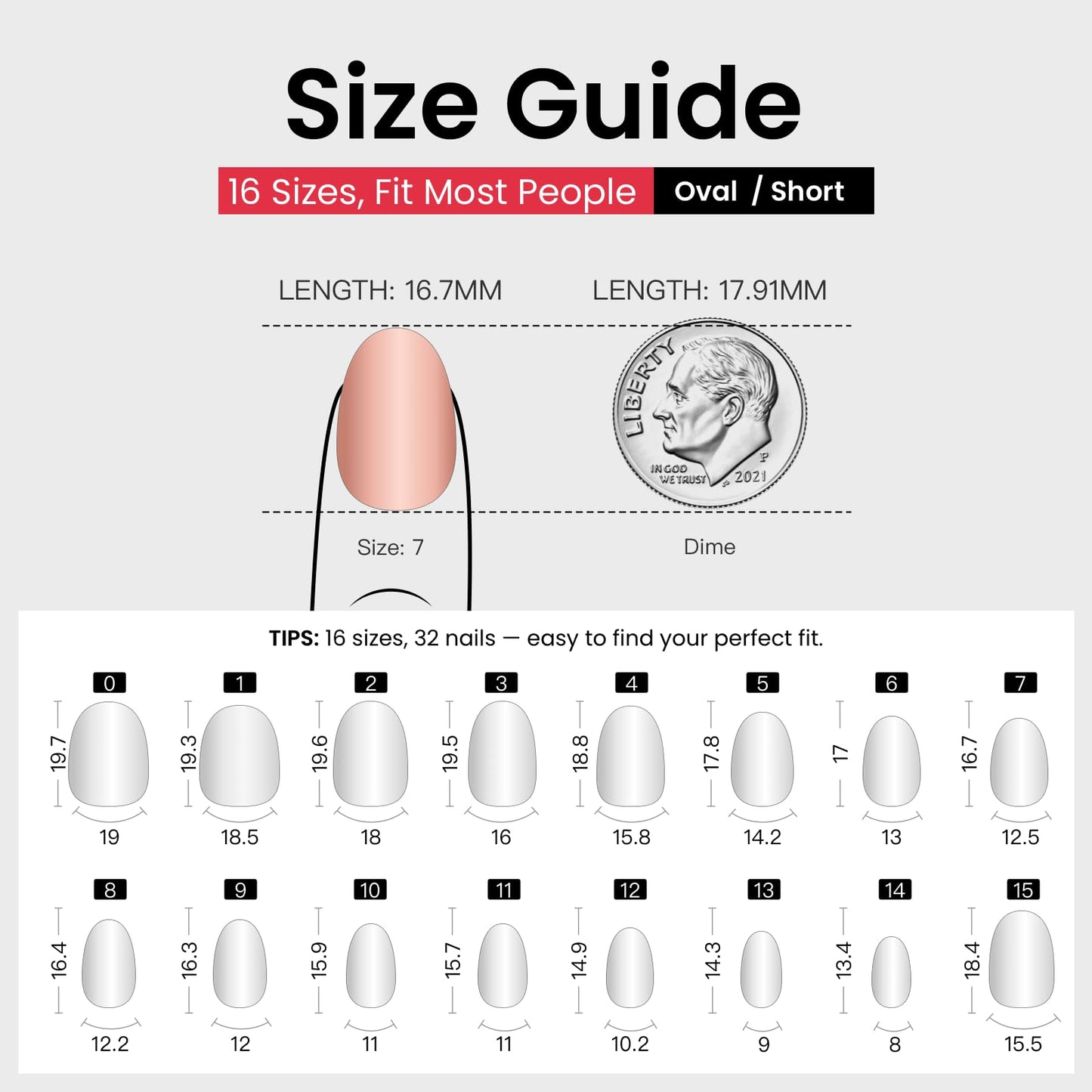 Professional manicure look with CurvLife press on nails