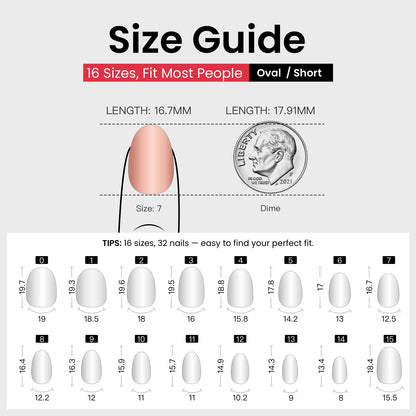 Professional manicure look with CurvLife press on nails