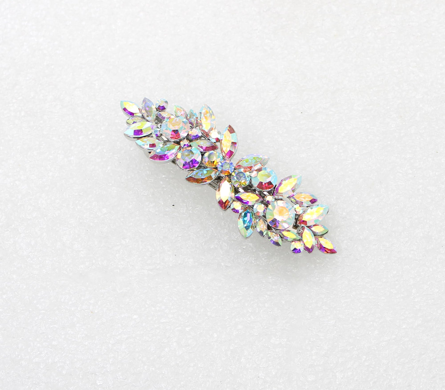 Faship elegant luxury rhinestone side profile view illustrating the rose gold plating thickness and craftsmanship