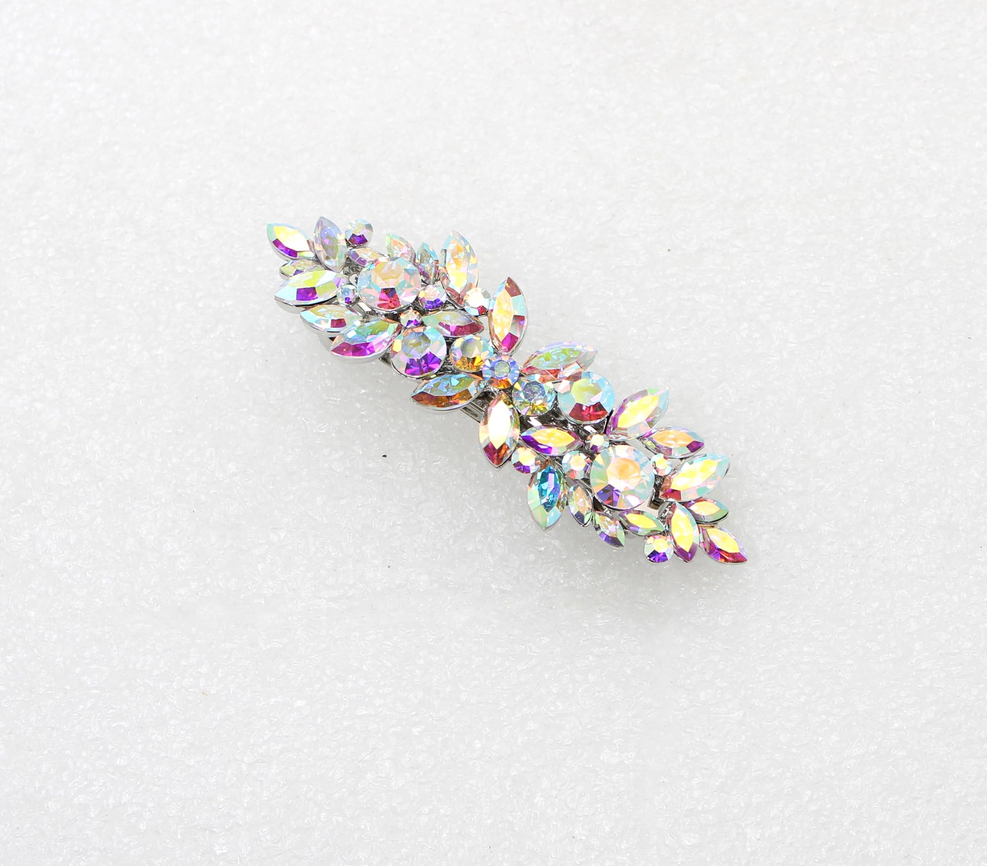 Faship elegant luxury rhinestone side profile view illustrating the rose gold plating thickness and craftsmanship