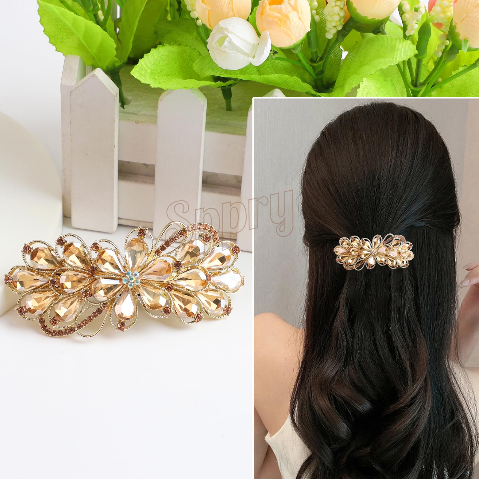 Beaupretty premium metal French clip closure mechanism for secure hair hold.