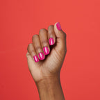 Professional salon look press on nails in solid pink