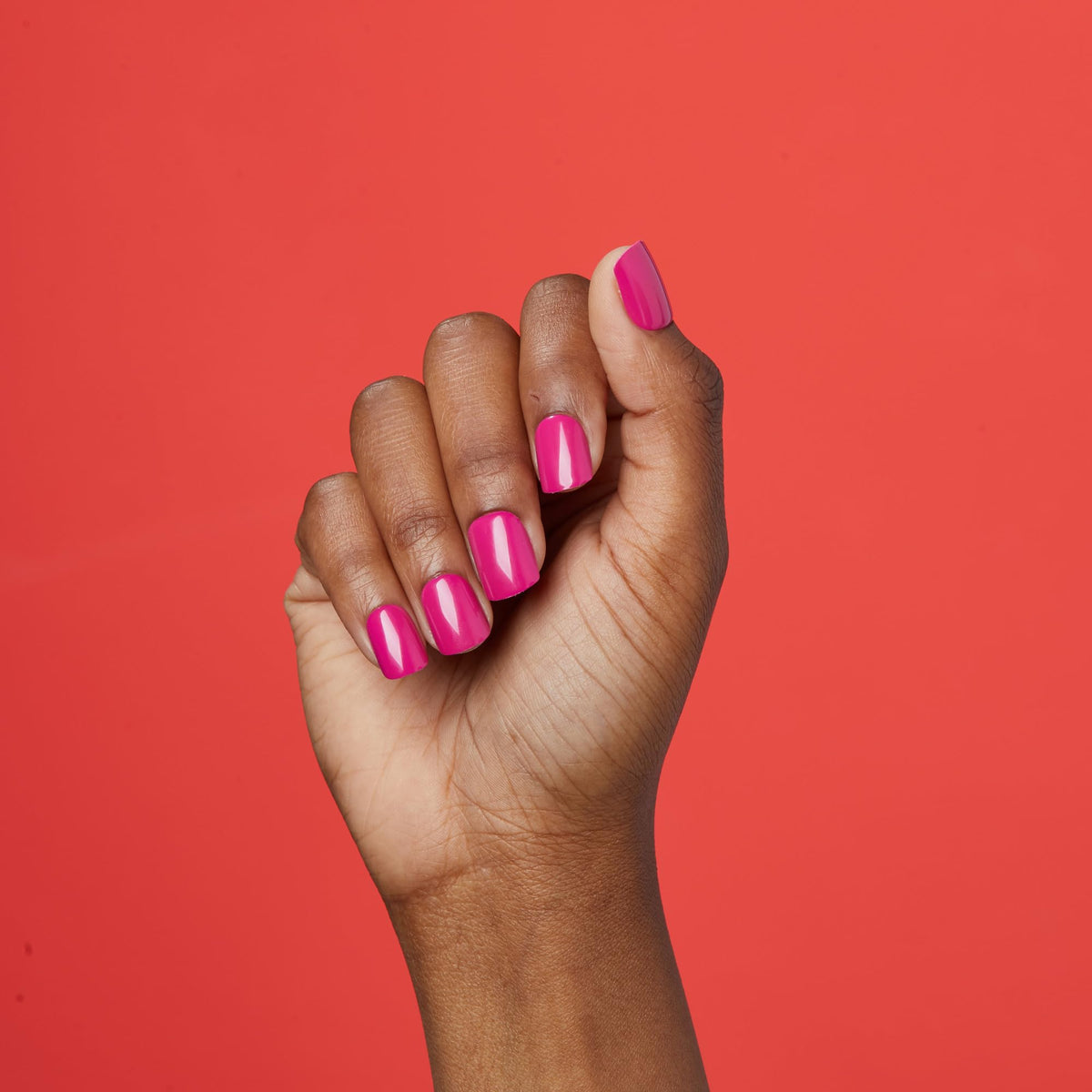 Professional salon look press on nails in solid pink