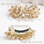 Beaupretty luxury hair accessory back view showing the secure French spring clip.