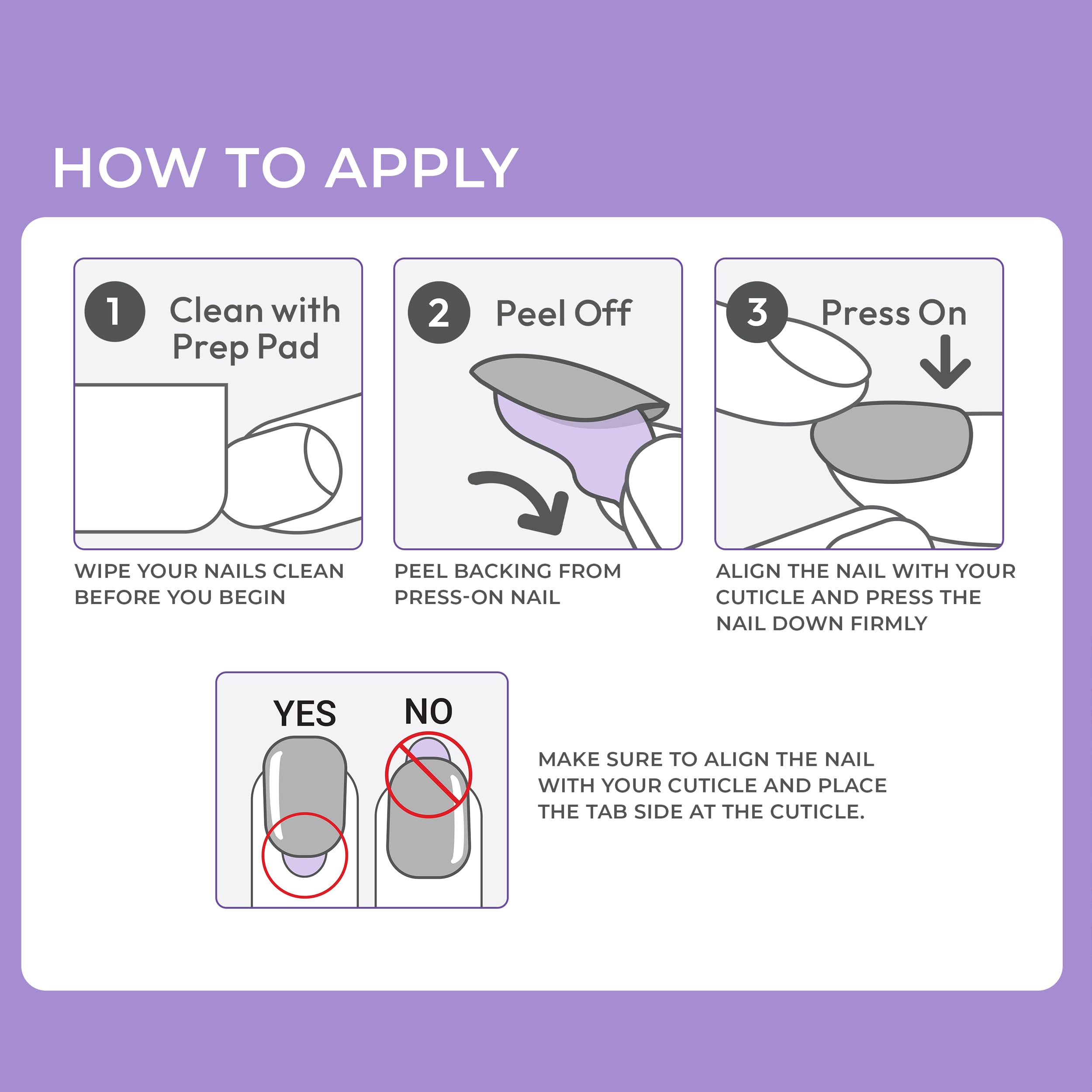 Kiss Impress short squoval French nails kit contents