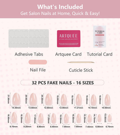 Artquee pink almond manicure lifestyle shot