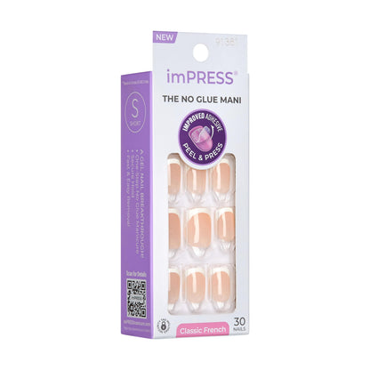 Detailed view of the press on nail adhesive backing