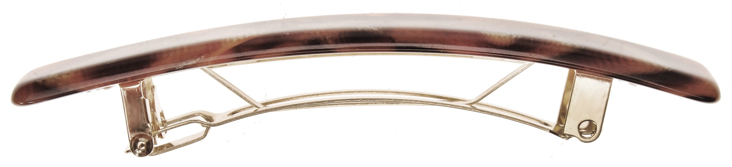 France Luxe handmade French barrette showing the secure metallic clasp mechanism