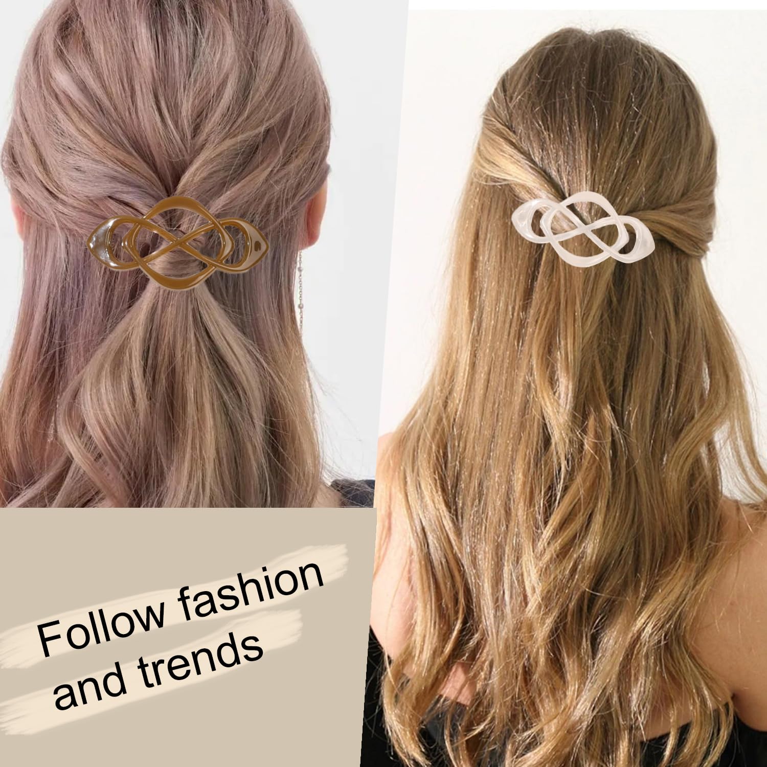Ivyu elegant neutral colored hair accessories for securing thick and thin fine hair