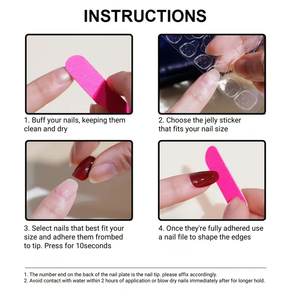 Fashionable long almond manicure kit by OHWODA