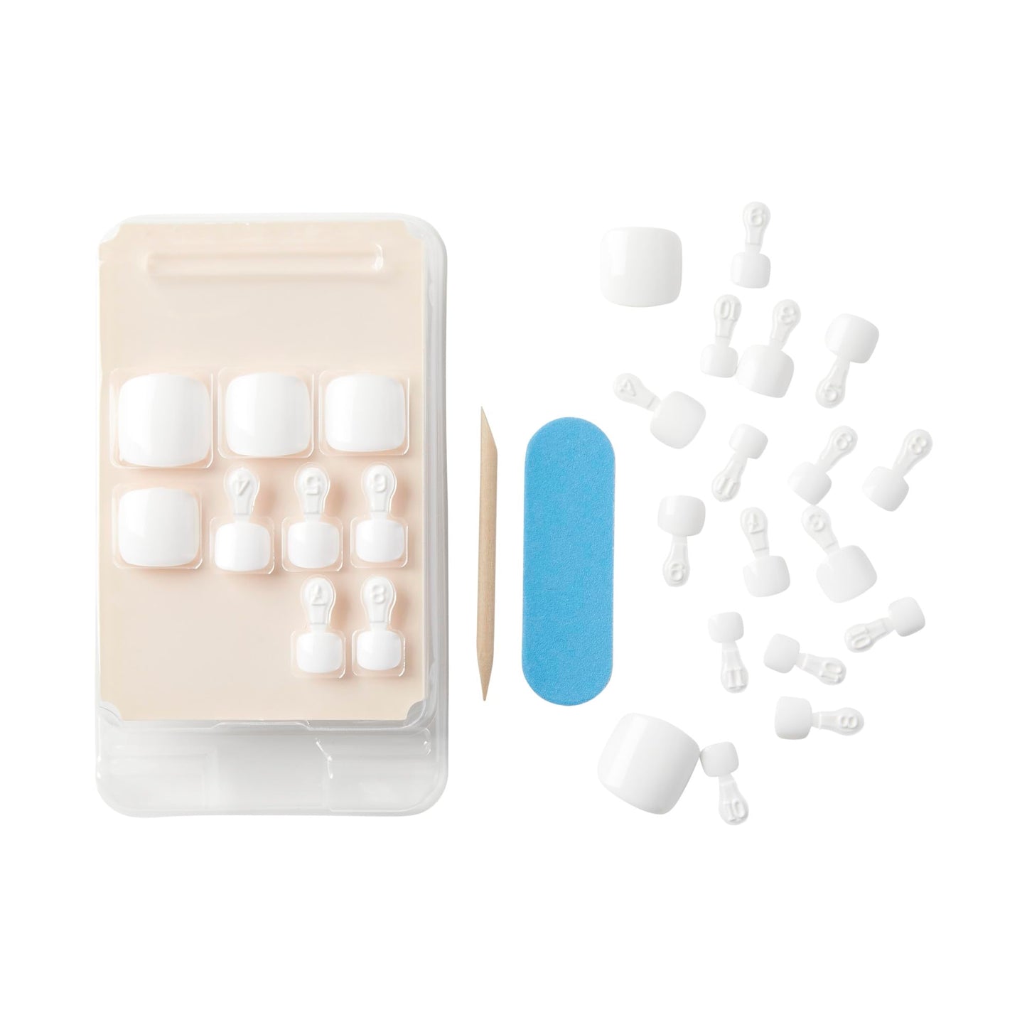 Kiss Gel Fantasy pedicure set with glue and tools