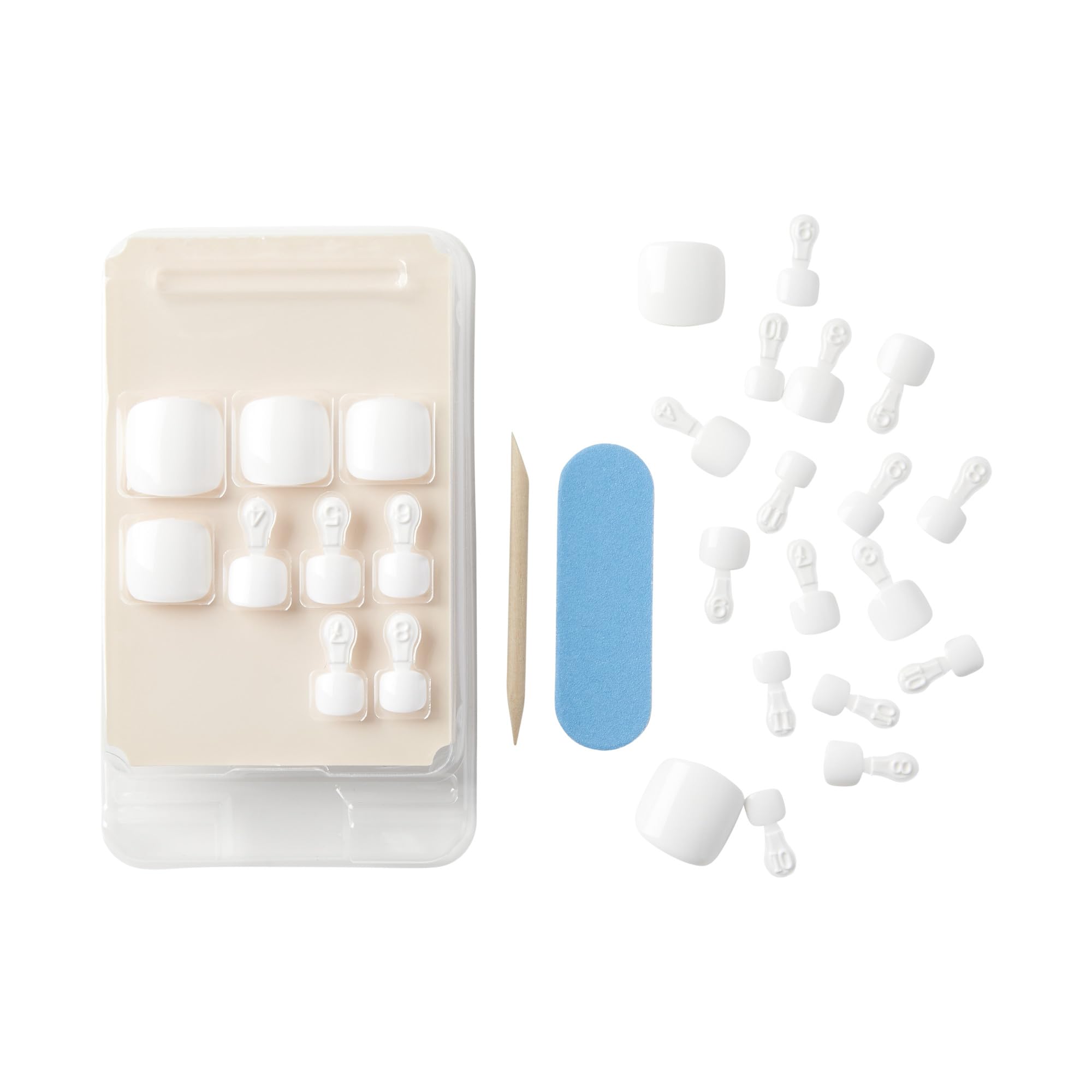 Kiss Gel Fantasy pedicure set with glue and tools