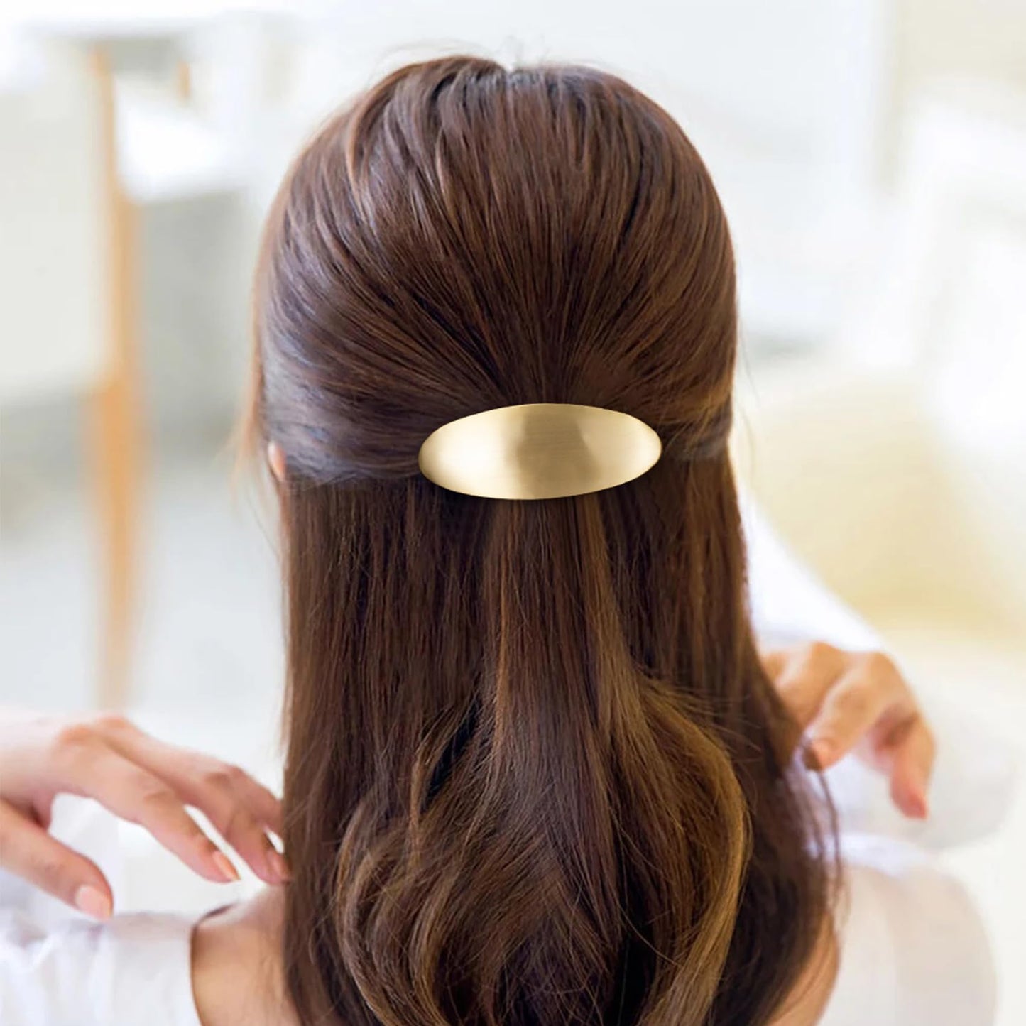 HINZIC French barrette clip for bridal wedding and prom styling