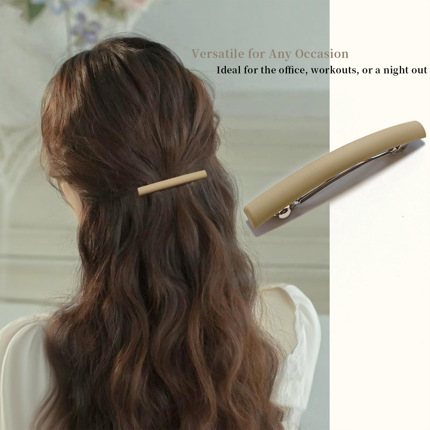 Markuii minimalist hair pins displayed together to show the lightweight design built for fine hair styling.