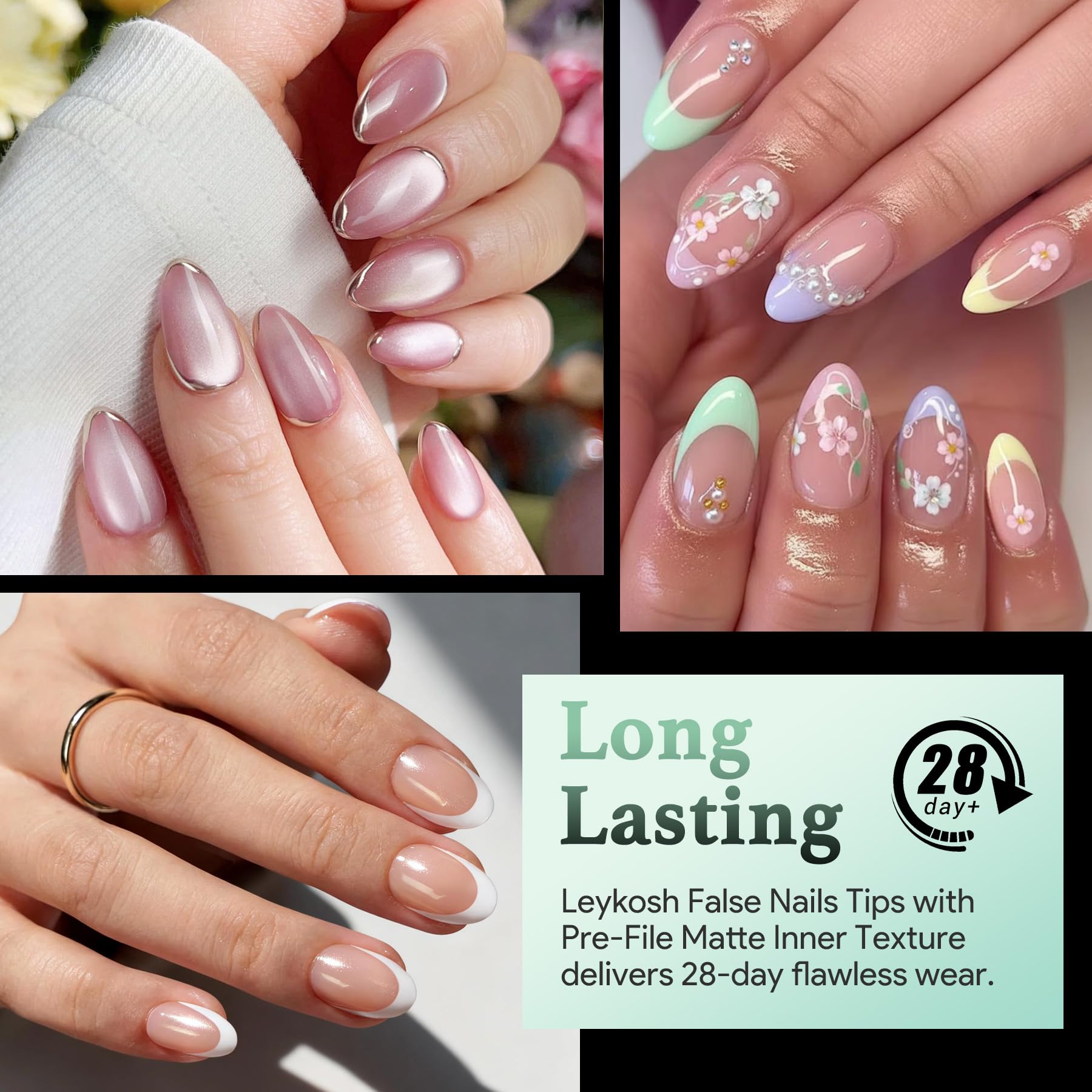 Full cover matte soft gel nail tips for DIY manicure