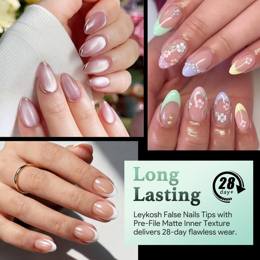 Full cover matte soft gel nail tips for DIY manicure
