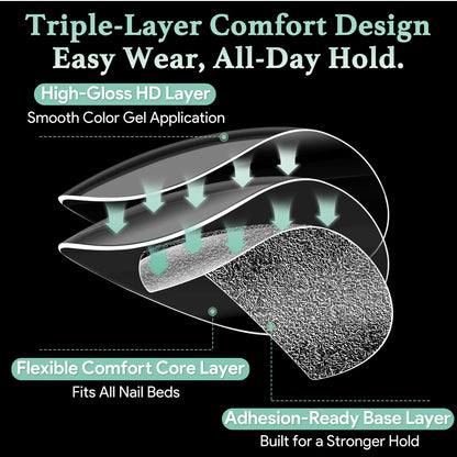 Leykosh 216 piece soft gel nail extension kit