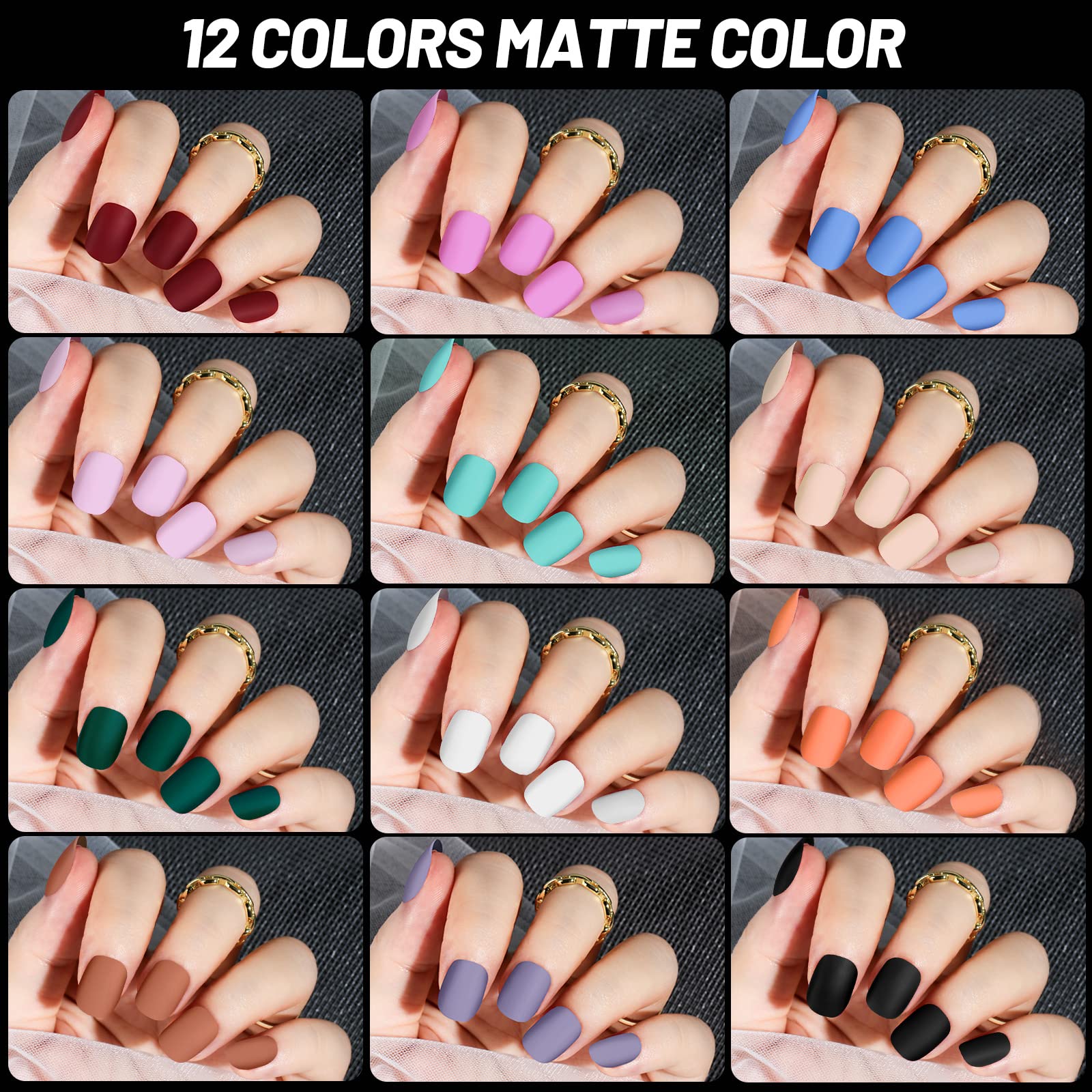 Teenitor nail kit with matte and glossy finish options