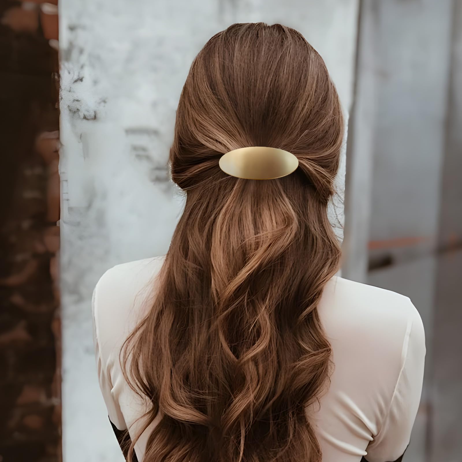 Premium imported vintage metal barrette for formal wedding and prom hairstyles