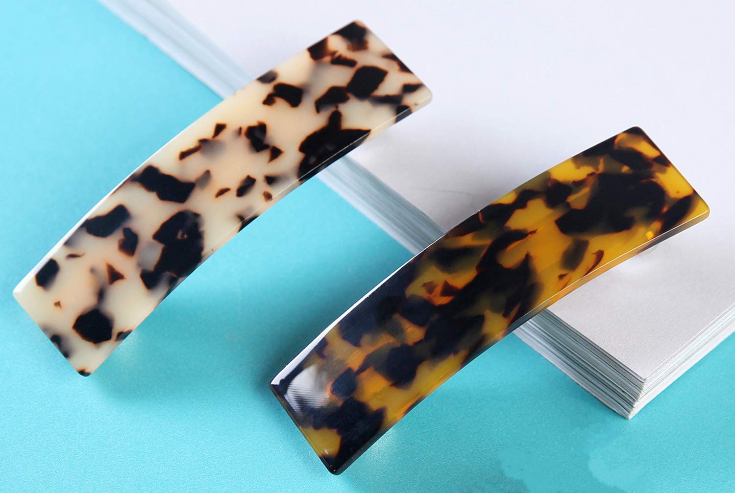Eyegla classic French style hair accessories showcasing the lightweight and durable rectangular design