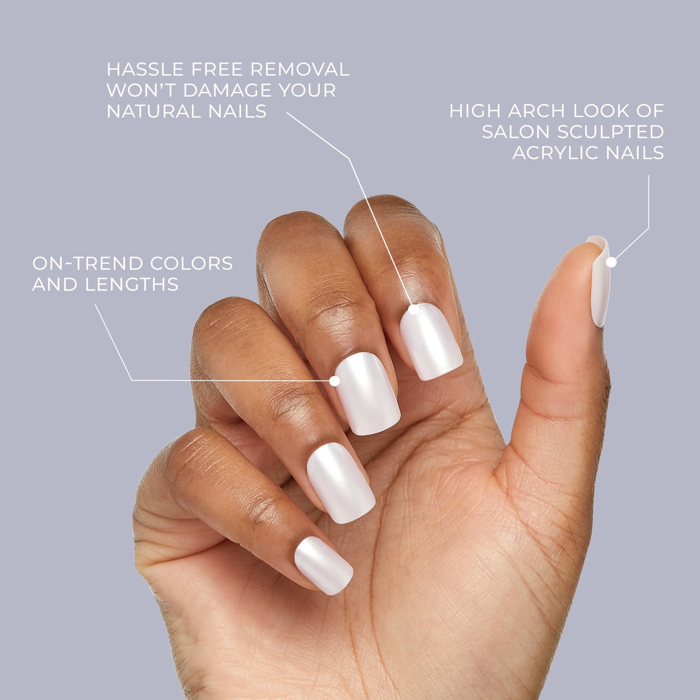 Authentic Kiss brand press on nails set