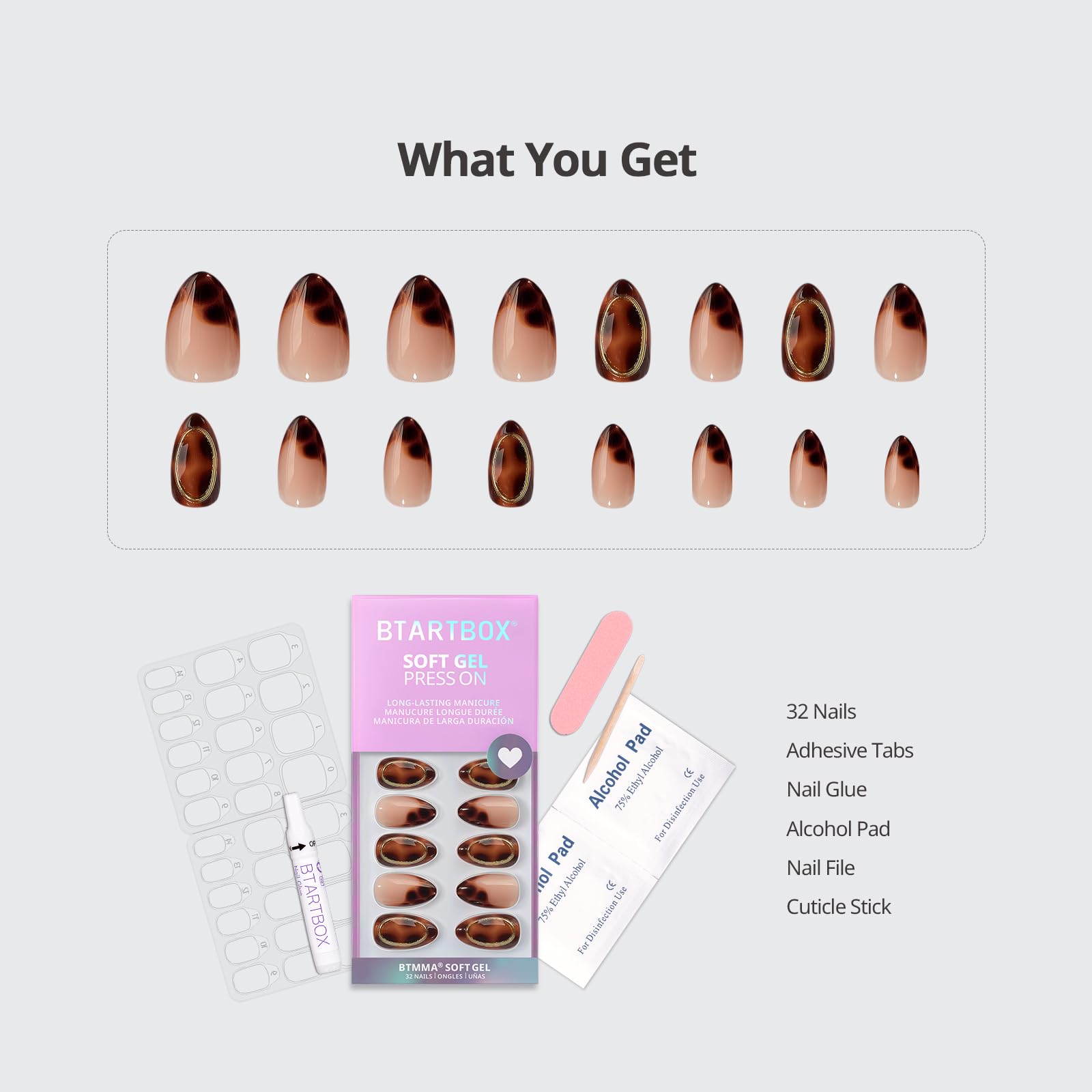 BTArtbox nail kit packaging for soft gel manicure