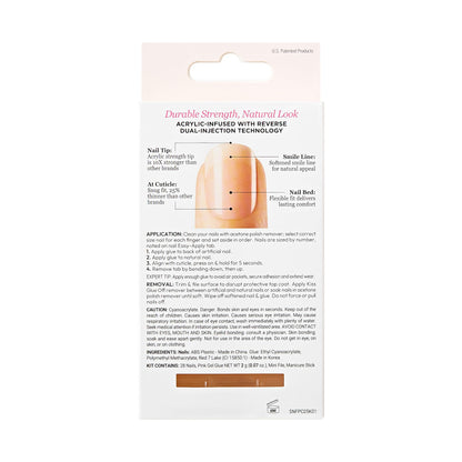 KISS Salon Acrylic French Nude manicure set 28 piece collection