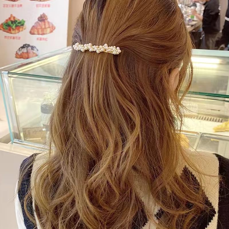 Kefley retro style hairpins showcasing the detailed connection of pearls using premium durable clear fishing lines