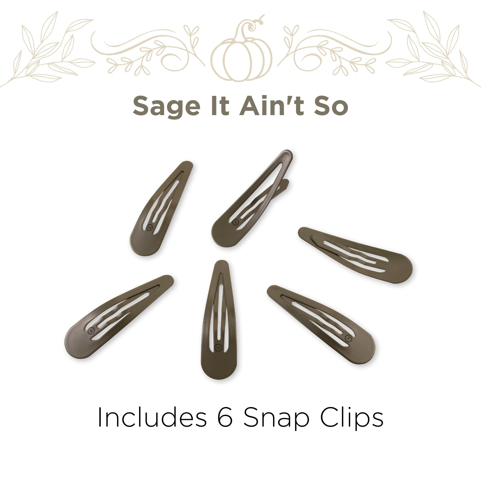 Teleties premium snag-free hair barrette in sage green color option.