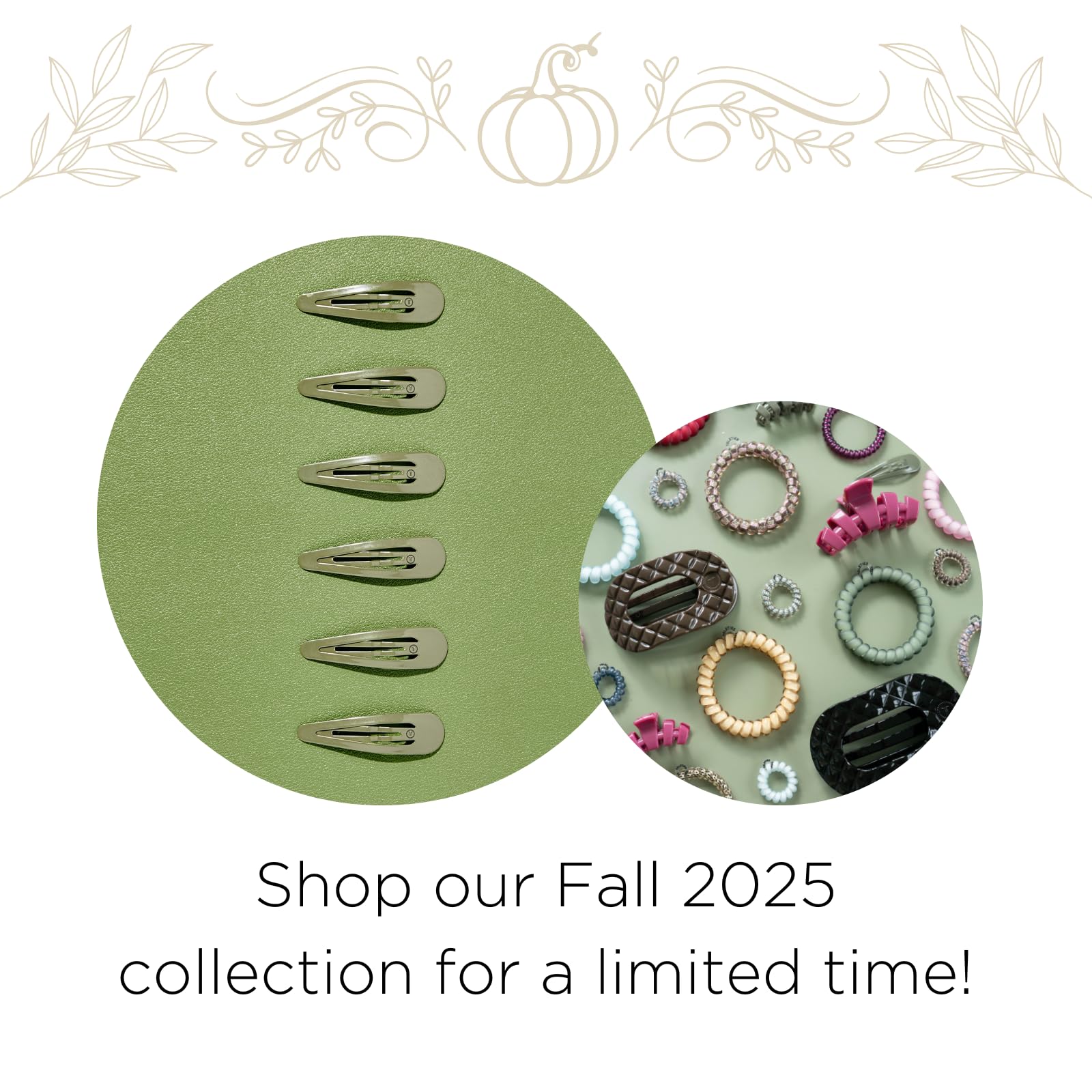Teleties no-breakage comfortable fashion barrettes for all hair textures.