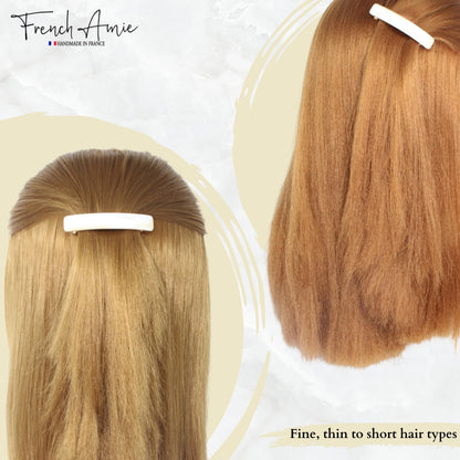 French Amie premium handmade celluloid hair accessory side profile
