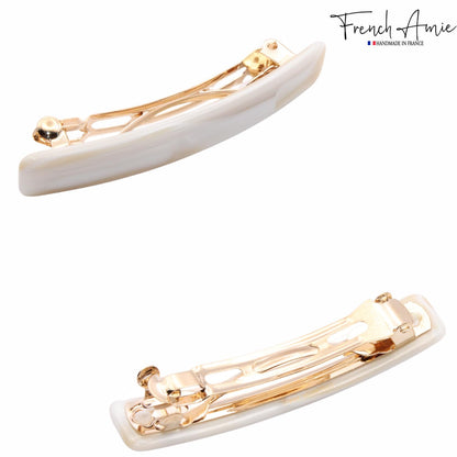 French Amie authentic handmade in France celluloid barrette packaging view