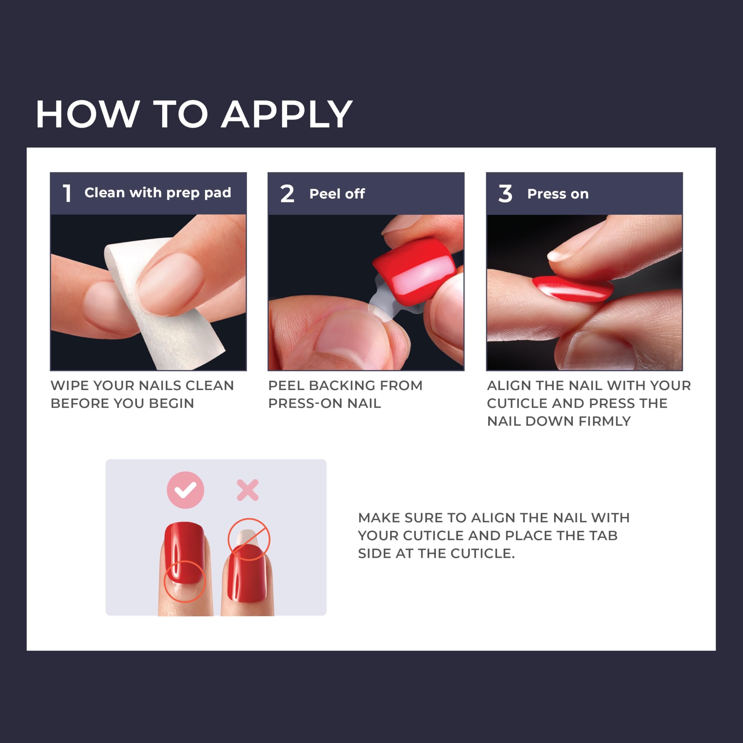 KISS imPRESS Flawless purple and silver nails packaging