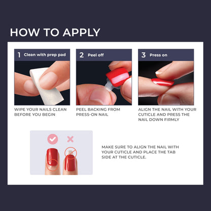 KISS imPRESS Flawless purple and silver nails packaging