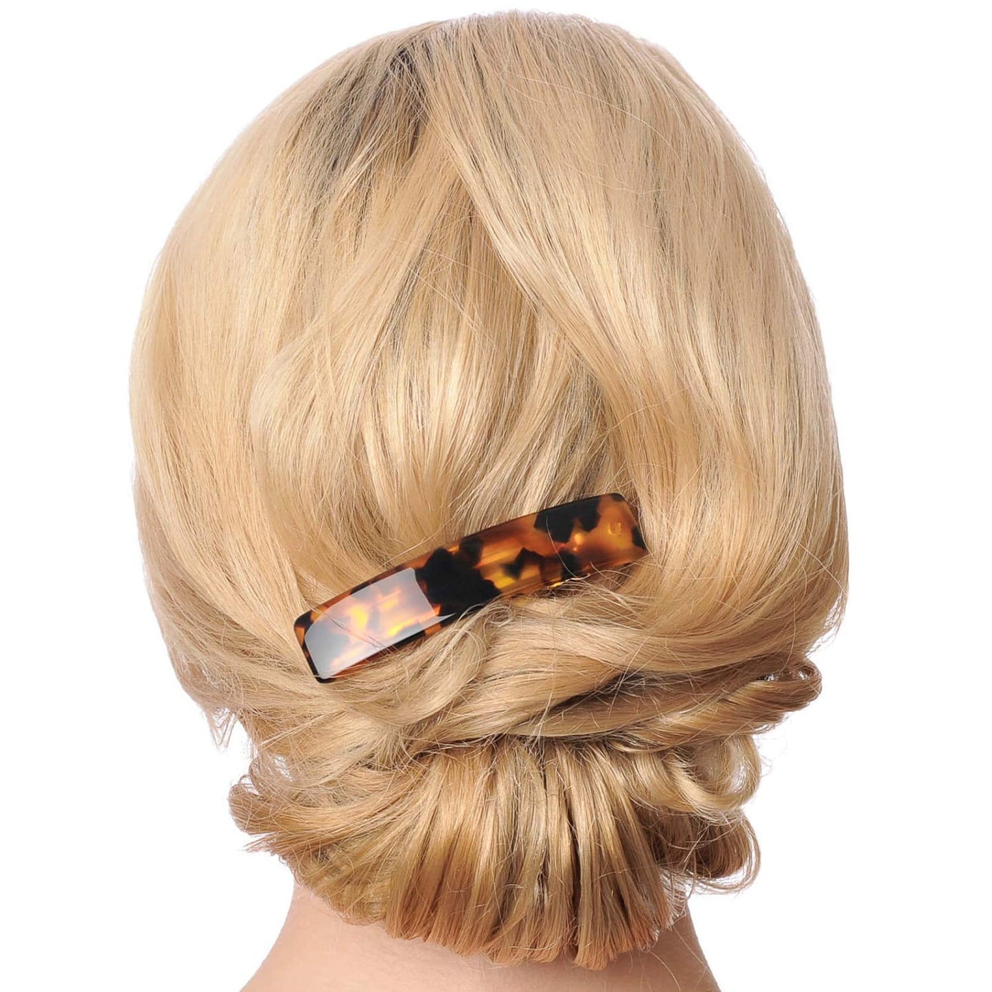 Fsmiling high grade cellulose acetate hair clips demonstrating flexible and durable structure