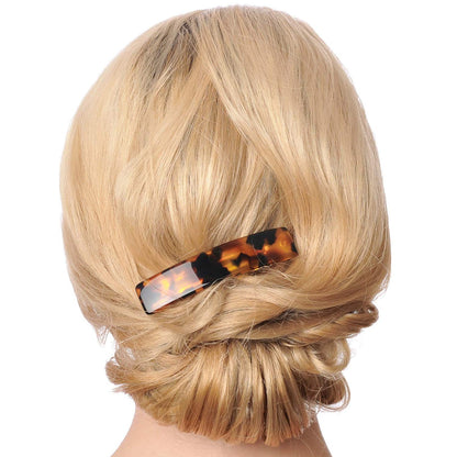 Fsmiling high grade cellulose acetate hair clips demonstrating flexible and durable structure