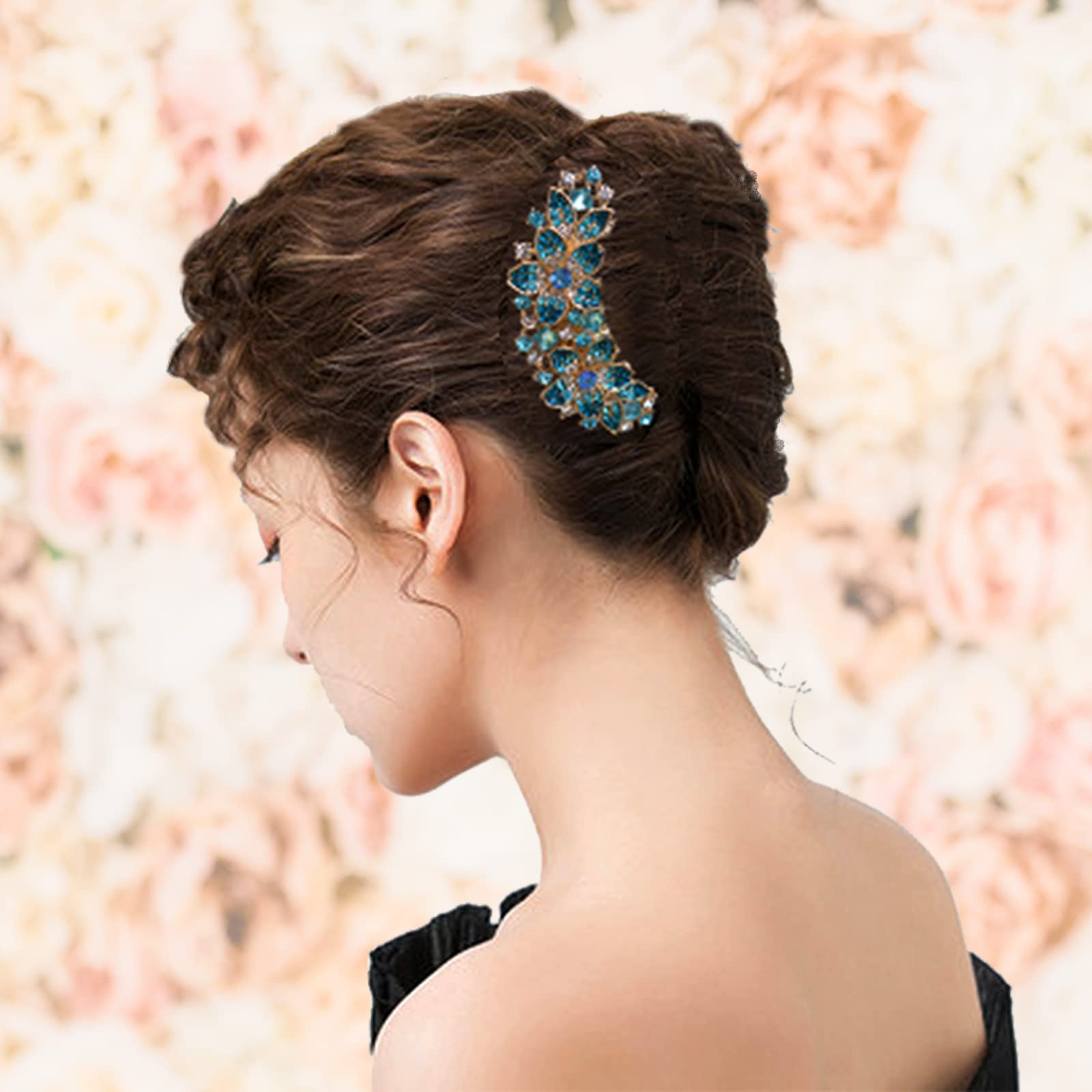 Sankuwen luxury flower design hair clip packaged perfectly as a premium gift item for women