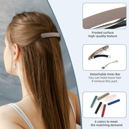 DF DUALFERV durable automatic hair accessories collection layout demonstrating 3.74 inch length dimensions.