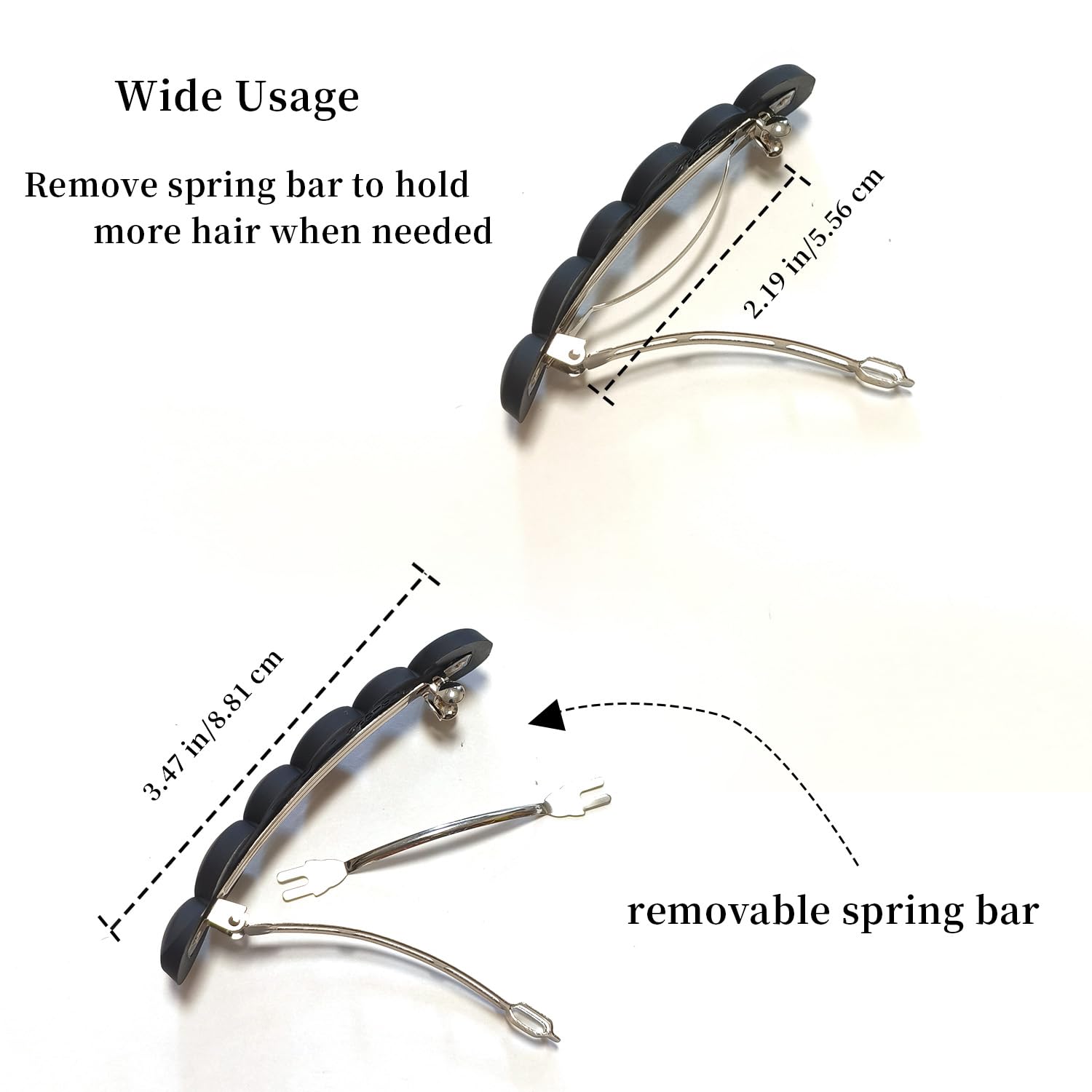 Markuii break resistant hair accessories highlighting the premium internal metal clasp mechanism.