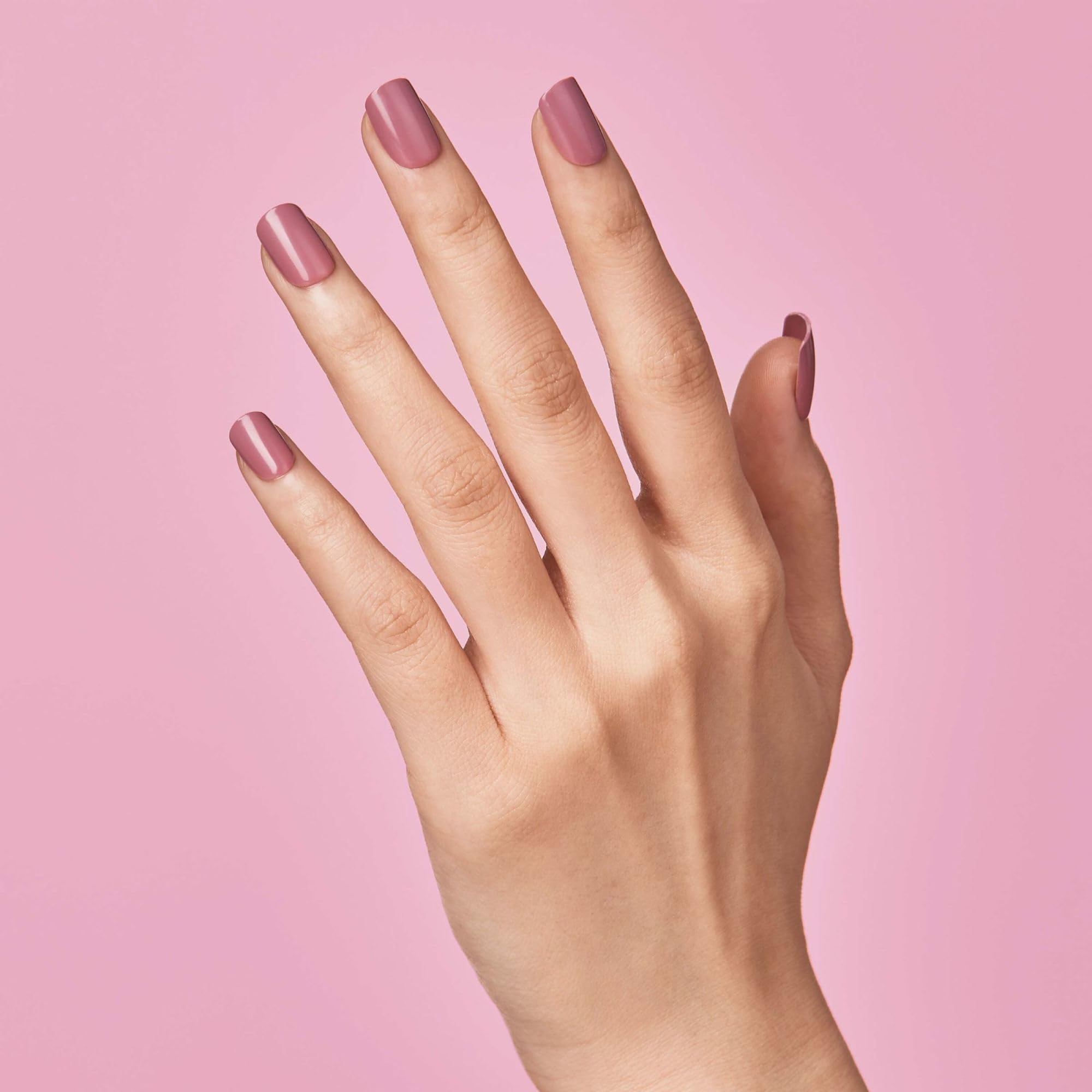 Kiss Impress short squoval pink press on nails packaging