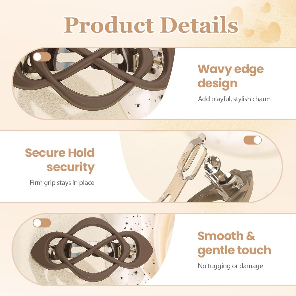 Maycreate premium classic hair clips secured in a sophisticated half updo hairstyle.