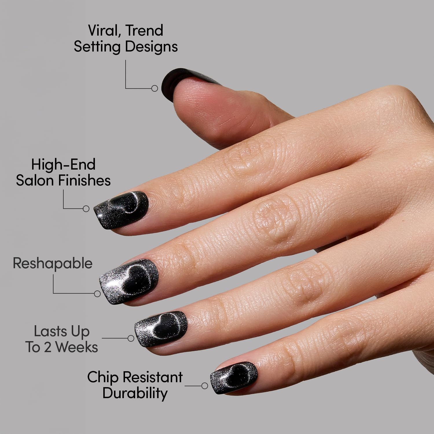 Glamnetic Midnight Romance 30 piece nail kit packaging