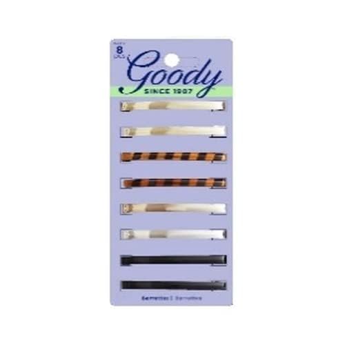 Close-up of the secure lock-in metal mechanism on the imported Goody hair clips for women.