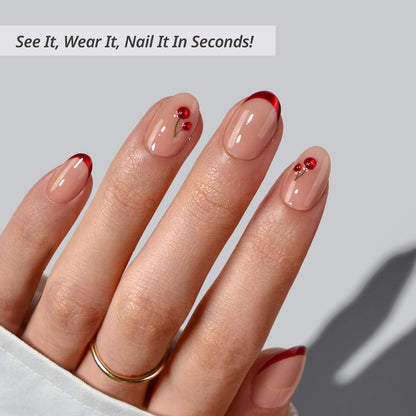 BTArtbox festive Christmas nail kit with 32 tips and accessories