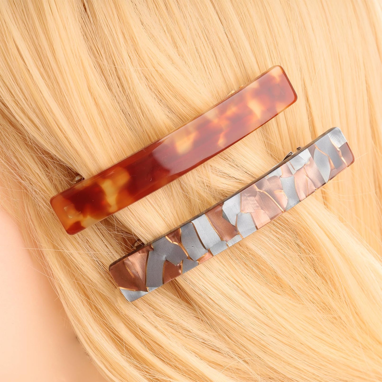 Fumwase six piece imported hair clip assortment packaged safely for delivery