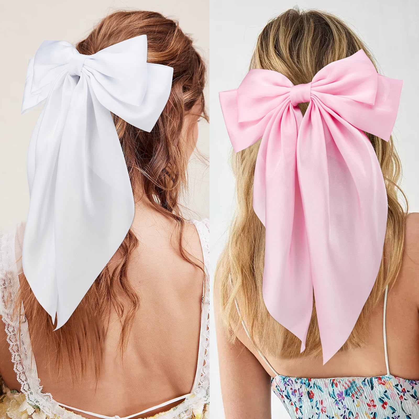Three pack collection of imported USA Velscrun hair accessories arranged together on a plain background
