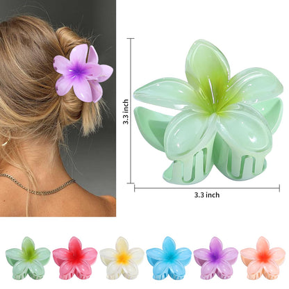 Premium imported summer beach style flower barrettes for half up hairstyles